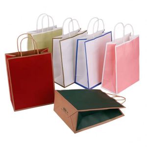 Bolsa de Papel de Color OEM de Fábrica, Cartulina Blanca Impresa Personalizada con Asa de Cuerda para Eventos y Ferias Comerciales - Product Image 3