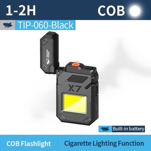ไฟฉาย Shark Cob รุ่น TIP-060-สีดำ แบตเตอรี่ในตัว ฟังก์ชั่นจุดบุหรี่ - Product Image 1