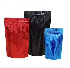 Sac en plastique refermable thermoscellé feuille aluminisée anti-odeur 420 emballage 3.5g Baggies Mylar sac de poche doux au toucher avec fermeture éclair