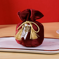 Nouvelle pochette en velours de soie, sac à bonbons féerique, sac en tulle, pochette en velours, sac à bonbons créatif et élégant, cadeau de retour, vente en gros d'usine