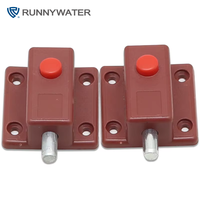 Loquet magnétique à bouton-poussoir en plastique de haute qualité pour porte de placard, fermeture automatique pour hôtel, salle de bain, design moderne