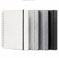Anica — carnet de notes a6 a5 a4 réutilisables, notebook personnalisé, à spirale PP transparente, de haute qualité, écologique, vente en gros