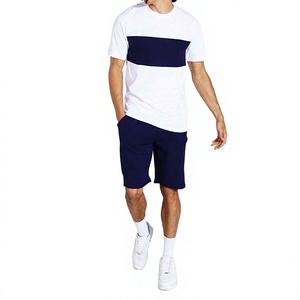 Summer Breathable & Top Men Shorts O- Neck <b>Twin</b> <b>Set</b> <b>Twins</b> <b>Set</b> 2 Piece New-Design Custom Two Tone Color Lightweight Quick Dry - Product Image 1
