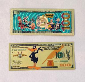 Set de Regalo Coleccionable de 16 Billetes con Lámina Dorada de los Looney Tunes, Personajes de Dibujos Animados - Product Image 3