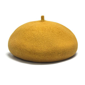 RongGuang بيع بالجملة الشتاء الدافئ الأزياء الكلاسيكية بلون واحد عالية الجودة الصوف للجنسين قبعة قبعة الرسام للنساء والرجال - Product Image 3