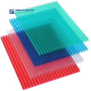 Plaque alvéolée en <span class=keywords><strong>polycarbonate</strong></span> translucide colorée anti-UV pour <span class=keywords><strong>serre</strong></span> extérieure avec design écologique - Product Image 1