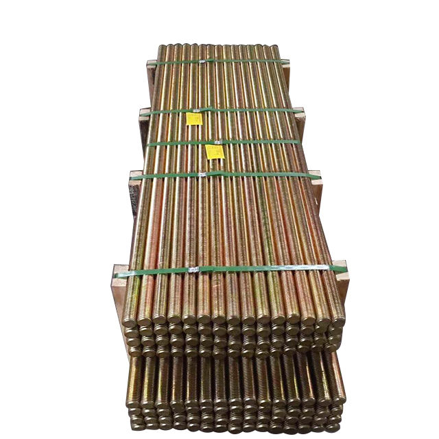 Yellow Threaded Rods High Quality GB Standard Steel Threaded Rods Electric Galvanizing Zinc ...