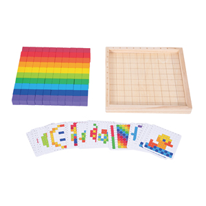 Cognition <strong>Rainbow</strong> Counting Color Matching Wooden Counting Block Puzzle Numbers Learning Educational <strong>Toy</strong> - Product Image 4