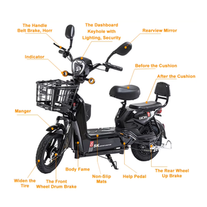 Vélo de golf électrique en gros d'usine 350W 500W 48V 60V, vélo d'équilibre électrique pliable - Product Image 5