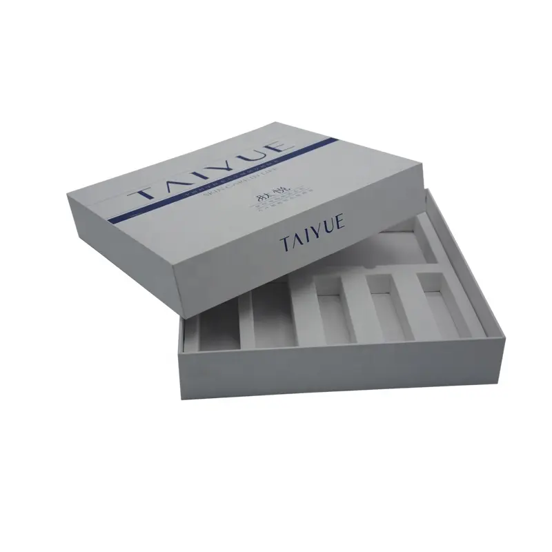 Cajas de cartón con logotipo personalizado, juego de cosméticos, cajas de embalaje corrugado, envío