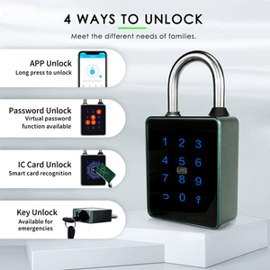 防水 Ttlock スマートコンビネーション南京錠キーレスデジタルロック USB 充電式電子キーパッドスマートロック アプリ制御付き - Product Image 4