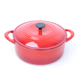 Olla de Hierro Fundido Esmaltada Extra Grande de 30 cm con Revestimiento Antiadherente, Fondo para Inducción, Tapa, Apta para Estufa de Gas, Cacerola, Vaporera, Olla para Sopa y Caldo - Product Image 6
