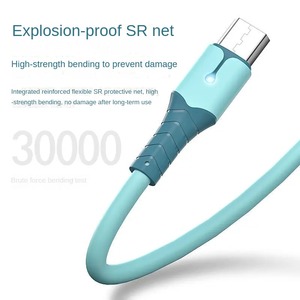 Kabel <span class=keywords><strong>USB</strong></span> Tipe <span class=keywords><strong>C</strong></span> <span class=keywords><strong>Usb</strong></span> warna, baru kualitas tinggi 1.2M 1.8M 3A pengisian cepat lampu pita silikon lembut - Product Image 1
