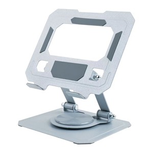 Nouveau support de <span class=keywords><strong>tablette</strong></span> PC rotatif à 360°, support de bureau pratique, universel, en alliage d'aluminium, pliable, réglable en hauteur - Product Image 3