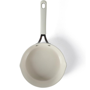 Poêle à frire moderne en céramique antiadhésive en aluminium avec poignée en silicone pour cuisinière à gaz et à induction - Product Image 2