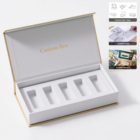 Boîtes magnétiques biodégradables Emballage Luxe Fait main Conception personnalisée 6 flacons de parfum miniatures avec boîte