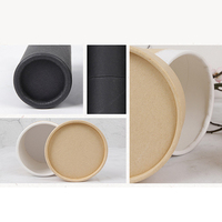 Tubes en carton pour aliments, emballages en plastique, étiquettes imprimables pour canettes de boissons de différentes tailles, boîte de rangement durable pour thé