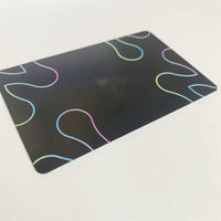 Enveloppe d'emballage de carte de visite en métal Nfc entièrement noir pour les médias sociaux