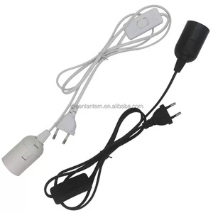 Câble d'alimentation de 1,8 m, douille E27, prise EU avec interrupteur, fil pour <span class=keywords><strong>ampoule</strong></span> LED suspendue E27, support de <span class=keywords><strong>suspension</strong></span> pour lampe - Product Image 4