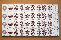 Ensemble de Mahjong personnalisé, ensemble avec un design confortable, 160 tuiles, acrylique gravé à deux couches, personnalisé