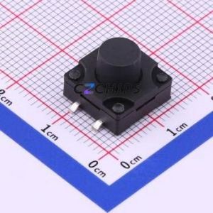 TS-1011S-A13B3-D2 Tactile Switch SMD-4P,12x12mm Switch Single Pole Single Throw Round Button 2.5N Vertical Mount - Product Image 1