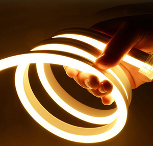 Bande lumineuse LED néon en silicone jaune, forme ronde, étanche IP65, DC 12V, longueur 10m, pour publicité - Product Image 2