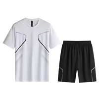 Ensemble décontracté homme été : chemise et short tendance à manches courtes