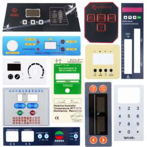 Clavier à membrane en caoutchouc personnalisé pour télécommande avec boutons autocollants en PET et montage sur panneau - Product Image 2