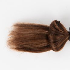 Lite Brown demi-paquet humide humide Remy cheveux tisse 1B vague droite nouée à la main trame extensions pré-collées - Product Image 1