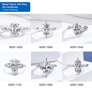 MSR-1965 Lagerbestand Diamantschmuck Luxus <span class=keywords><strong>18k</strong></span> <span class=keywords><strong>Gold</strong></span> <span class=keywords><strong>Ring</strong></span> 2CT E VS1 Marquise-Schliff Labor-Gezüchteter Diamantring - Product Image 4