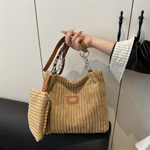 2026新款2件套手提包女式大容量单肩纯色包 - Product Image 3