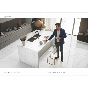 Vistaar Luxury Porcelain Marble Slab 1200x1200mm Large Format Floor Tile 4x4 Ft Ceramic Glazed Tiles - Product Image 2