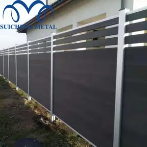 Alüminyum sonrası kompozit bahçe çit/wpc decking çit