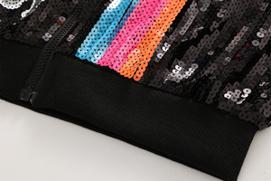 <span class=keywords><strong>Giacca</strong></span> di <span class=keywords><strong>paillettes</strong></span> da basket per donna San spers - Product Image 5