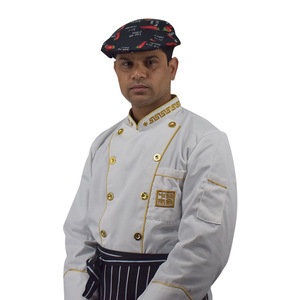 Uniforme de chef, à manches longues, fin, blanc, adapté au printemps et à l'automne, uniforme de travail pour restaurant de style occidental, taille 4XL - Product Image 5