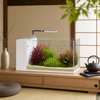 Aquarium pour tortues en verre ultra-transparent 91% clarté avec filtre anti-goutte, ensemble d'habitat personnalisable en gros directement de l'usine avec couvercle en PC