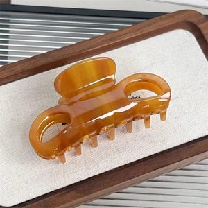 กิ๊บติดผมอะซิเตททรงกลวงรูปเลข 8 - กิ๊บติดผมลายกระลายเต่าสไตล์วินเทจประดับมุกสำหรับทรงผมครึ่ง<span class=keywords><strong>หัว</strong></span> - Product Image 4