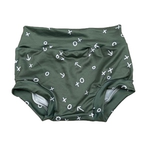QL2021 Vente en gros de vêtements pour enfants à bas prix, culottes à pois verts pour bébés, couvre-couches pour fillettes avec nœud, shorts pour enfants - Product Image 1