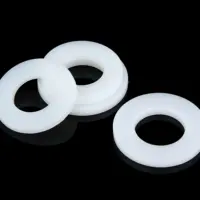 Fabricação de arruelas de plástico plana, arruelas brancas de nylon de 2mm 3mm 4mm 5mm