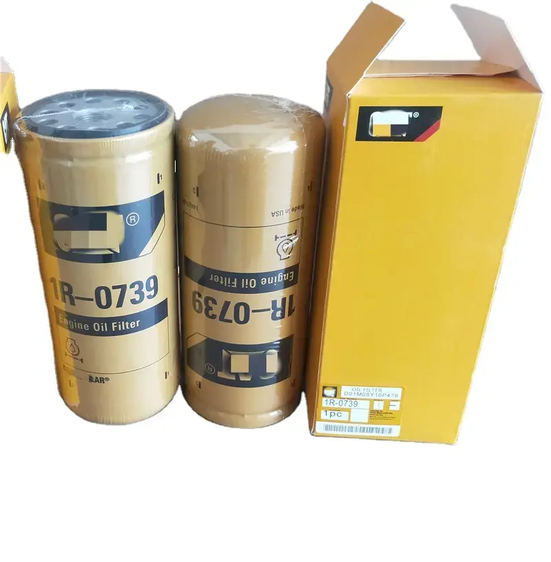 Hydwell Excavator Engine Spare Parts Universal Filter Oil Filter 1R-0739 1R0739 used for Caterpillar