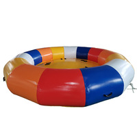 Bateau de fête gonflable flottant en PVC personnalisé, remorquable, pour sports nautiques