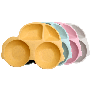 New update Amazon eBay poplar cartoon kids car plastic plates dining sets