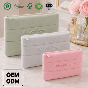 <span class=keywords><strong>Borsa</strong></span> Cosmetica Impermeabile in Neoprene con Logo Personalizzato, Astuccio Trapuntato per Trucchi, Grande Capacità, <span class=keywords><strong>Organizer</strong></span> da Viaggio Portatile per <span class=keywords><strong>Donna</strong></span> - Product Image 1