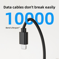 Profesional MFI C48 C189 8 pines Cable de datos de carga rápida Carga rápida Siete colores Rainbow USB Lighting Cable para iPhones móviles