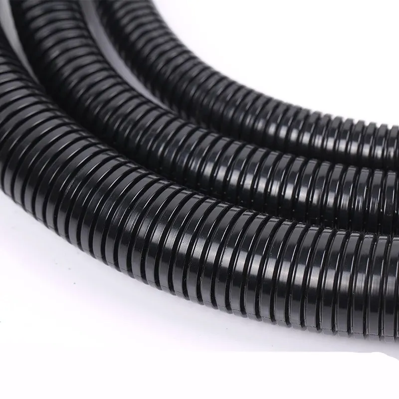 Plastic coated metal hose waterproof Threaded corrugated pipe wire harness casing for Cable line protecter