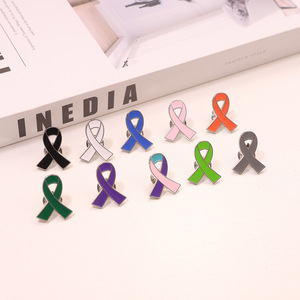 Broche de Lazo de Aleación de Zinc Electrochapado para la Concienciación sobre la Salud Femenina, Prevención del VIH, Regalo Promocional de Lujo - Product Image 3