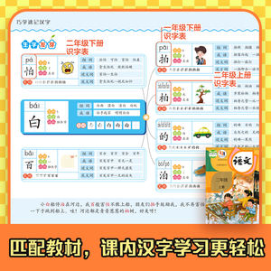 <span class=keywords><strong>Livre</strong></span> illustré authentique pour l'apprentissage des caractères chinois pour les élèves du primaire (CP-CM2) – Manuel de compétences métalliques pour le développement de la pensée - Product Image 3