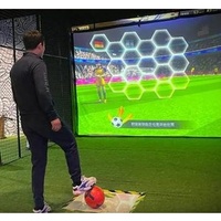 Jeu de football interactif Logiciel de projection de sol de football intérieur Expérience sportive numérique virtuelle Simulateur tactile Projecteur