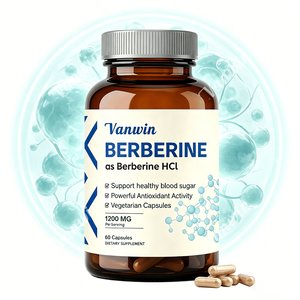 RTS Berberine HCl 1200mg Complément Alimentaire Formule Soutien Glycémique et Immunitaire Végétalien <span class=keywords><strong>Sans</strong></span> <span class=keywords><strong>Gluten</strong></span> Certifié GMP 60 Gélules Végétales - Product Image 1