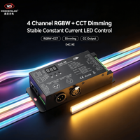 Décodeur DMX512 et RDM à courant constant 4 canaux D4C-XE (700-1750 mA)